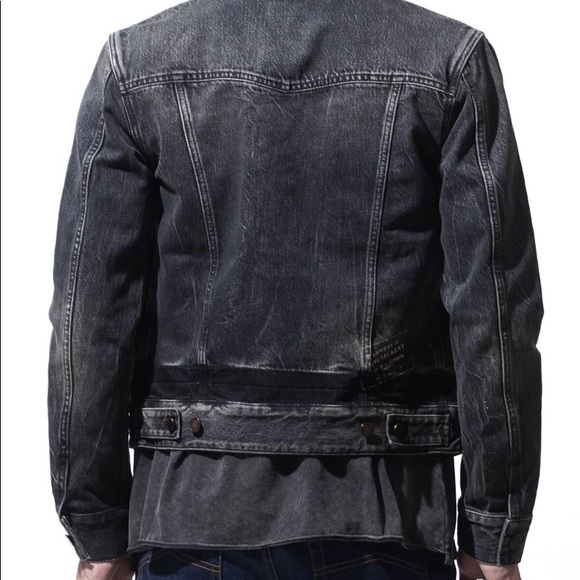 Saint Laurent Paris Distressed Denim Jacket Size L - Picture 4 of 8